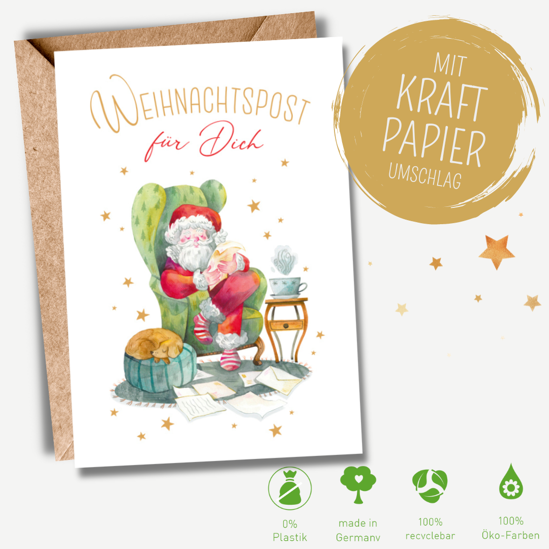 Green Karma XMAS Doppelkarte - Weihnachtspost