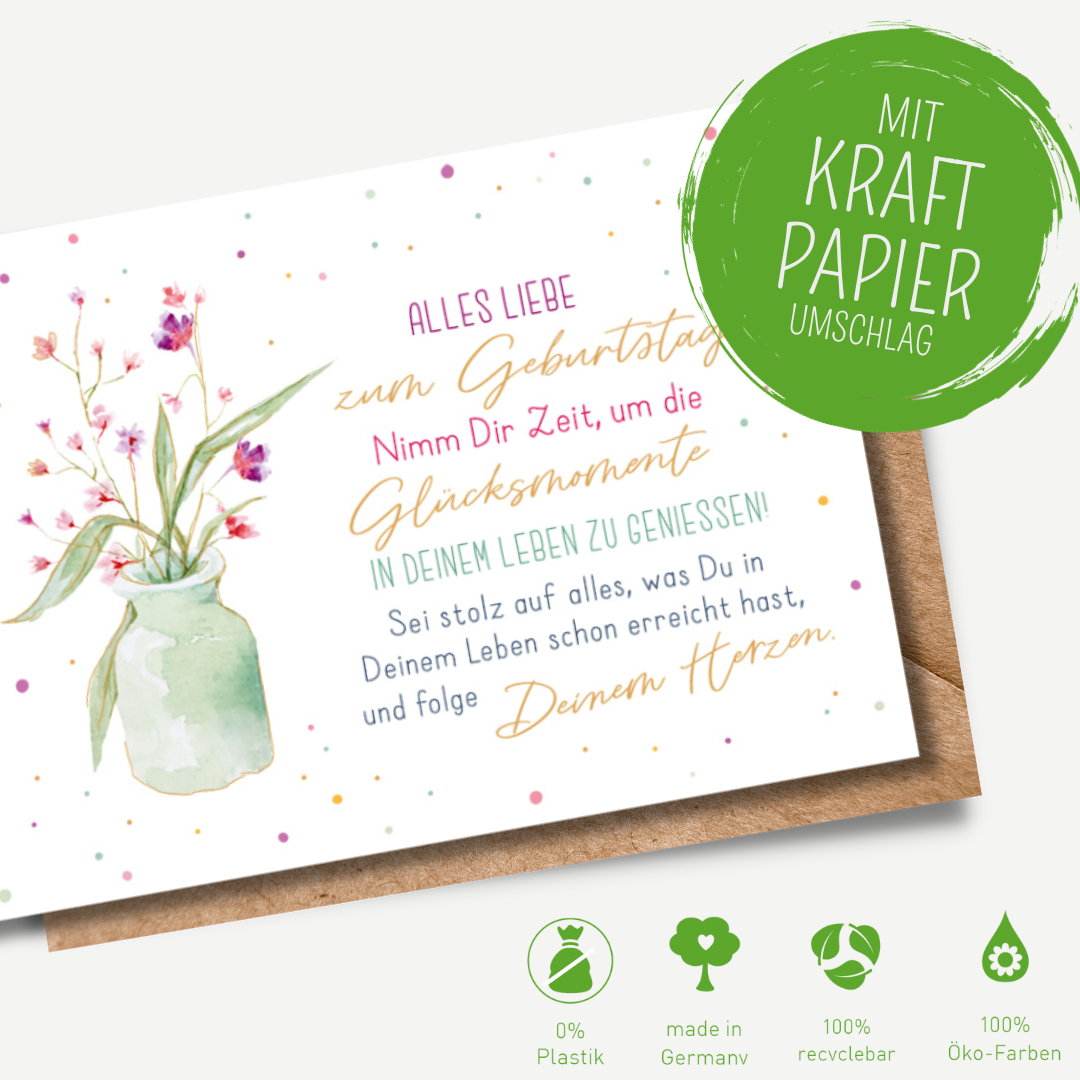 Green Karma Doppelkarte - Stillleben