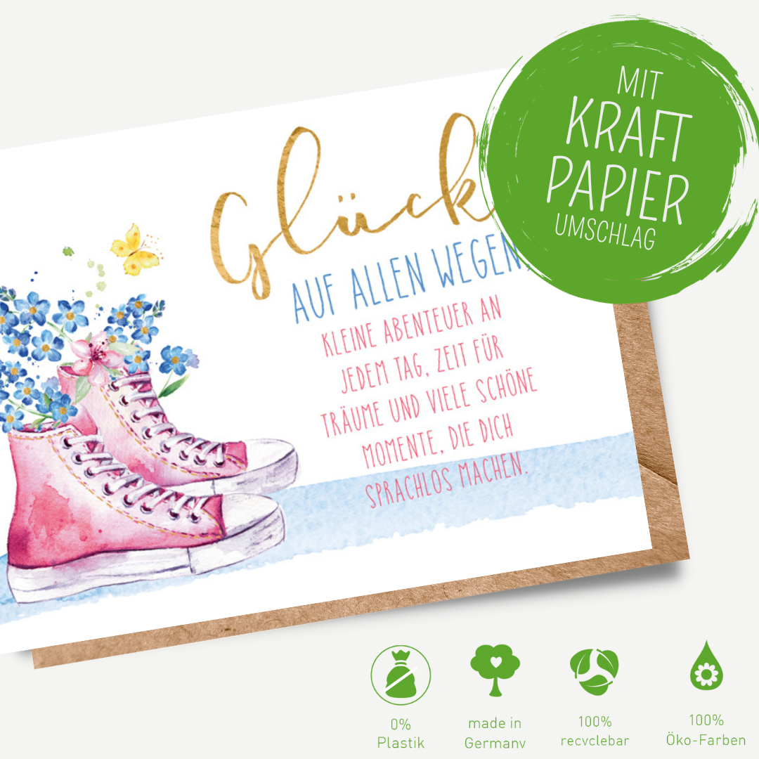 Green Karma Doppelkarte - Chucks