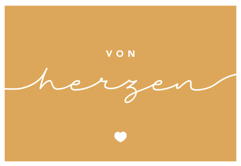 Edelschwarz Doppelkarte - von herzen