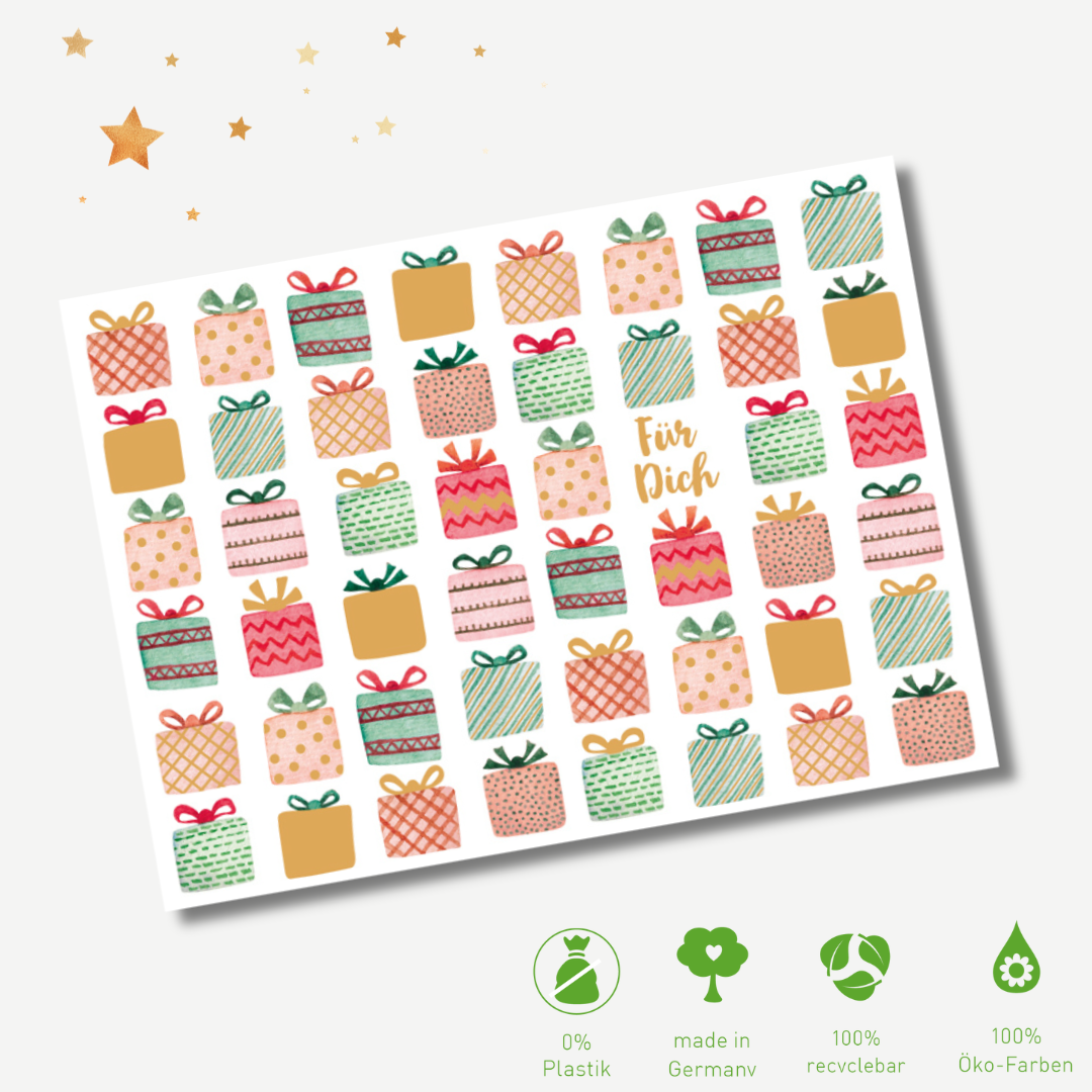 Green Karma XMAS Postkarte - Viele kleine Geschenke
