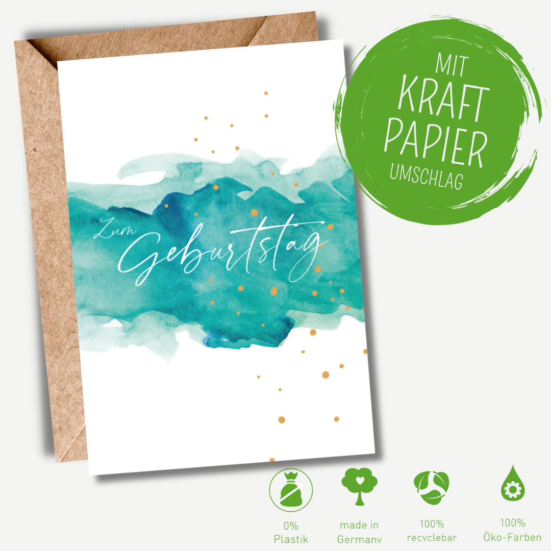 Green Karma Doppelkarte - AquaART