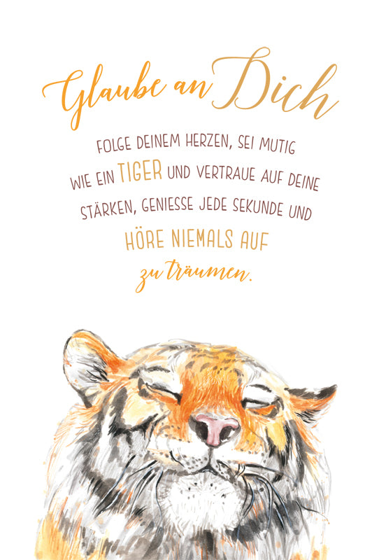 Green Karma Doppelkarte - Tiger