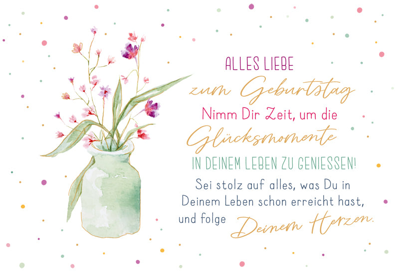Green Karma Doppelkarte - Stillleben
