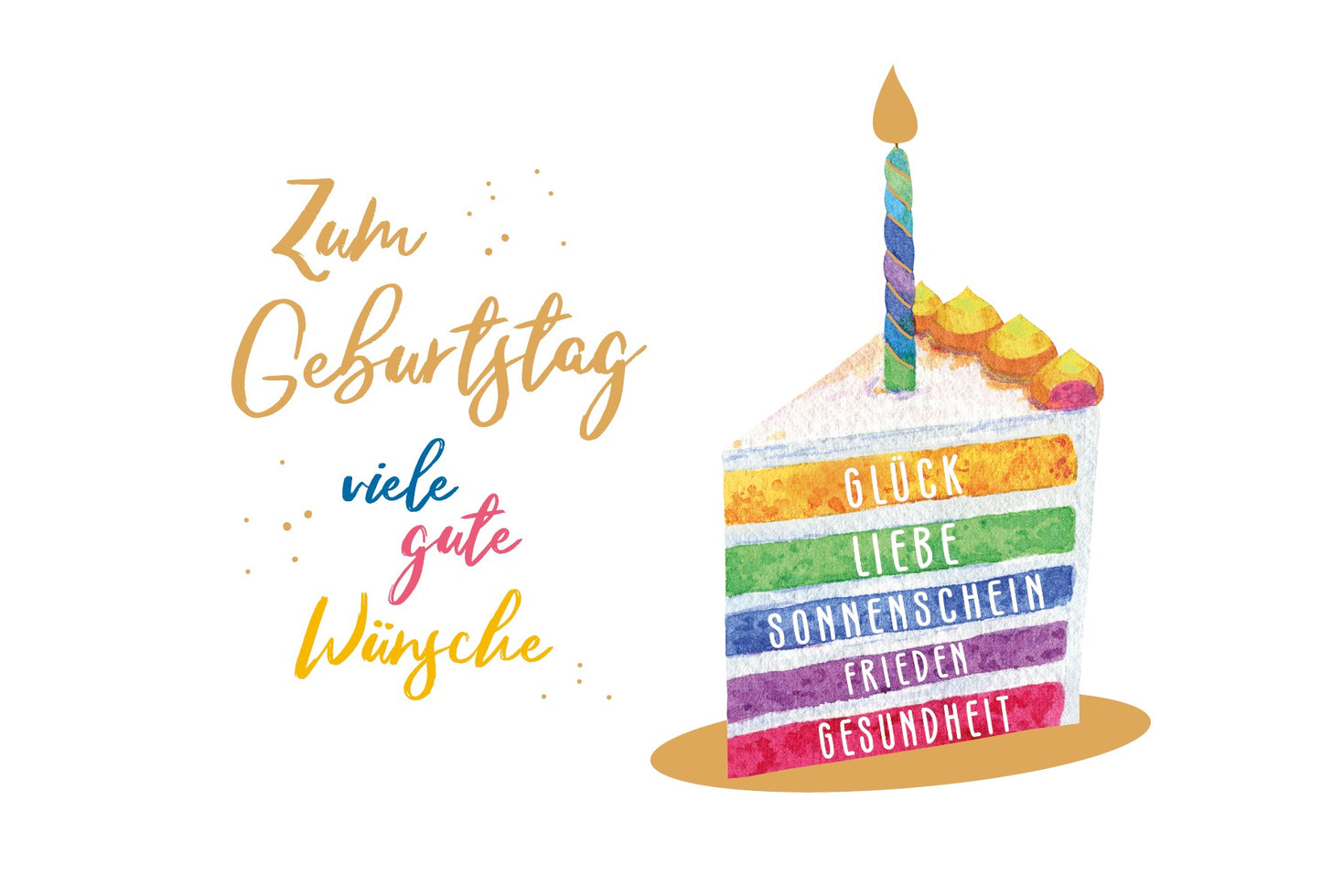 Green Karma Doppelkarte - Es gibt Torte!