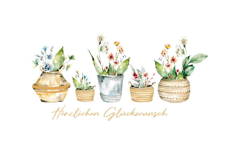 Green Karma Doppelkarte - Pflanzenliebe