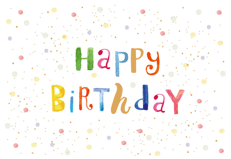 Green Karma Doppelkarte - Typo happy birthday