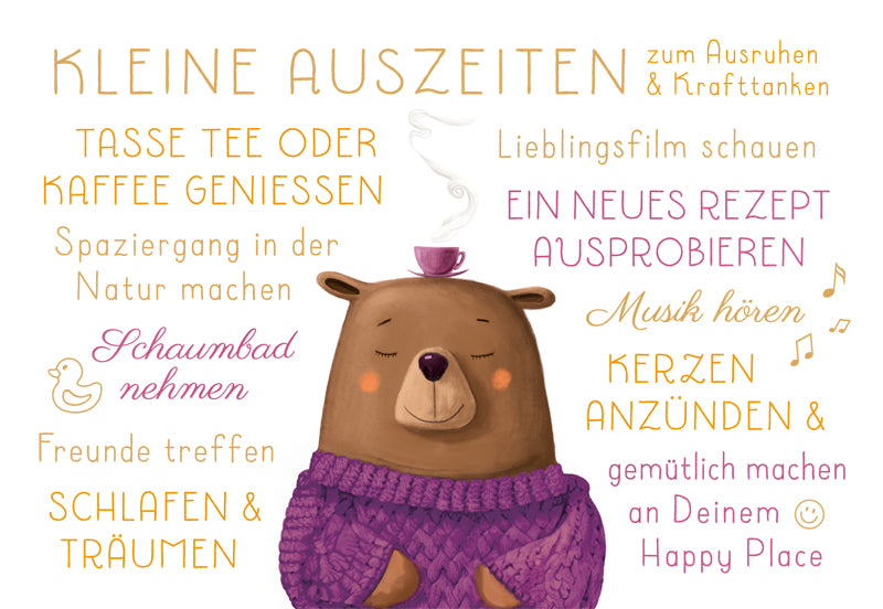 Green Karma Doppelkarte - Kleine Auszeiten