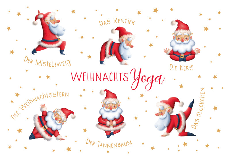 Green Karma XMAS Doppelkarte - Weihnachts-Yoga