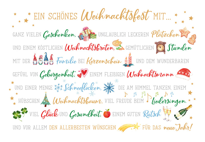 Green Karma XMAS Doppelkarte - Ein schönes Weihnachtsfest mit ...