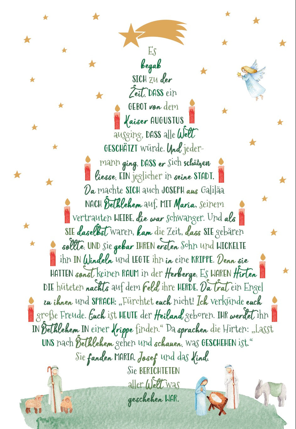 Green Karma XMAS Doppelkarte - Die Weihnachtsgeschichte