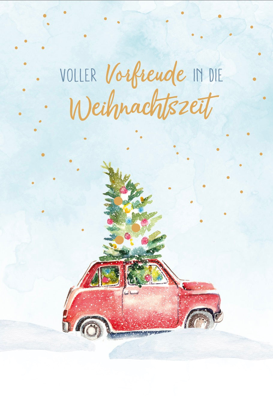 Green Karma XMAS Doppelkarte - Voller Vorfreude