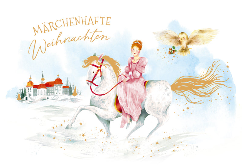 Green Karma XMAS Doppelkarte - Drei Haselnüsse für Aschenbrödel