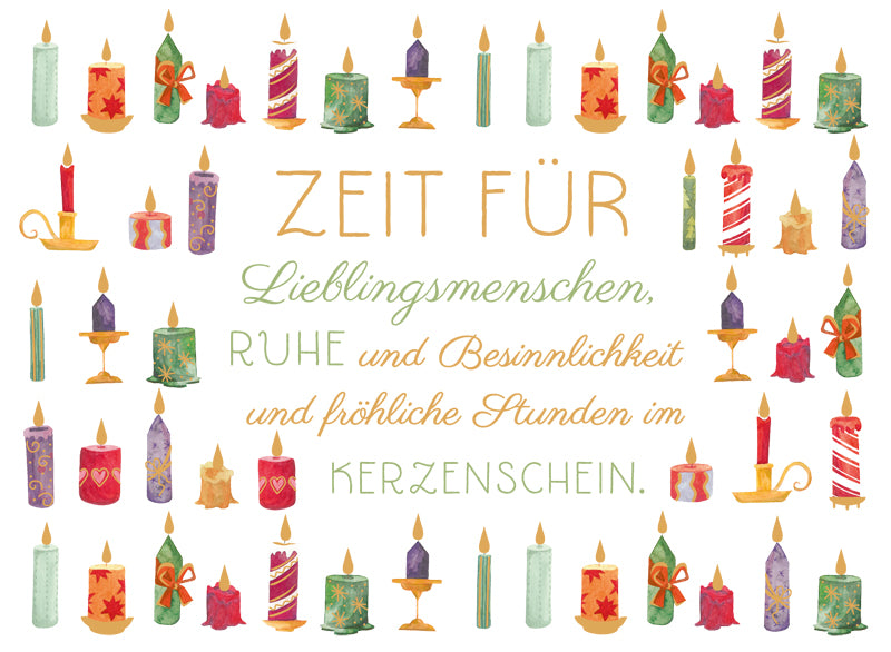Green Karma XMAS Postkarte - Zeit für Lieblingsmenschen