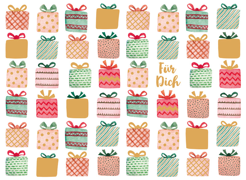 Green Karma XMAS Postkarte - Viele kleine Geschenke