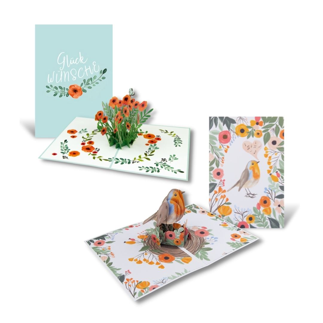 Goldbek - Pop-Up Karten-Set