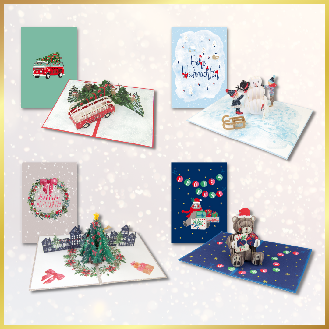 Goldbek - Pop-Up Karten-Set