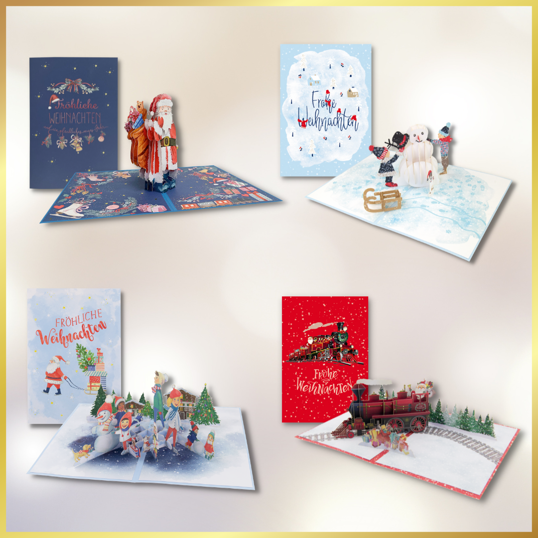 Goldbek - Pop-Up Karten-Set