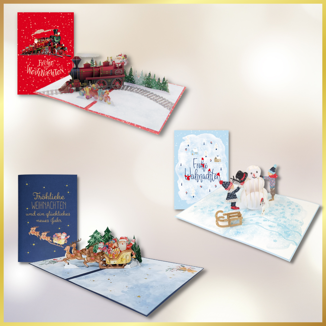 Goldbek - Pop-Up Karten-Set