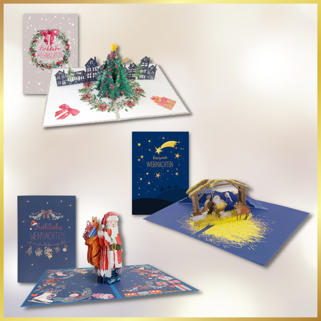 Goldbek - Pop-Up Karten-Set