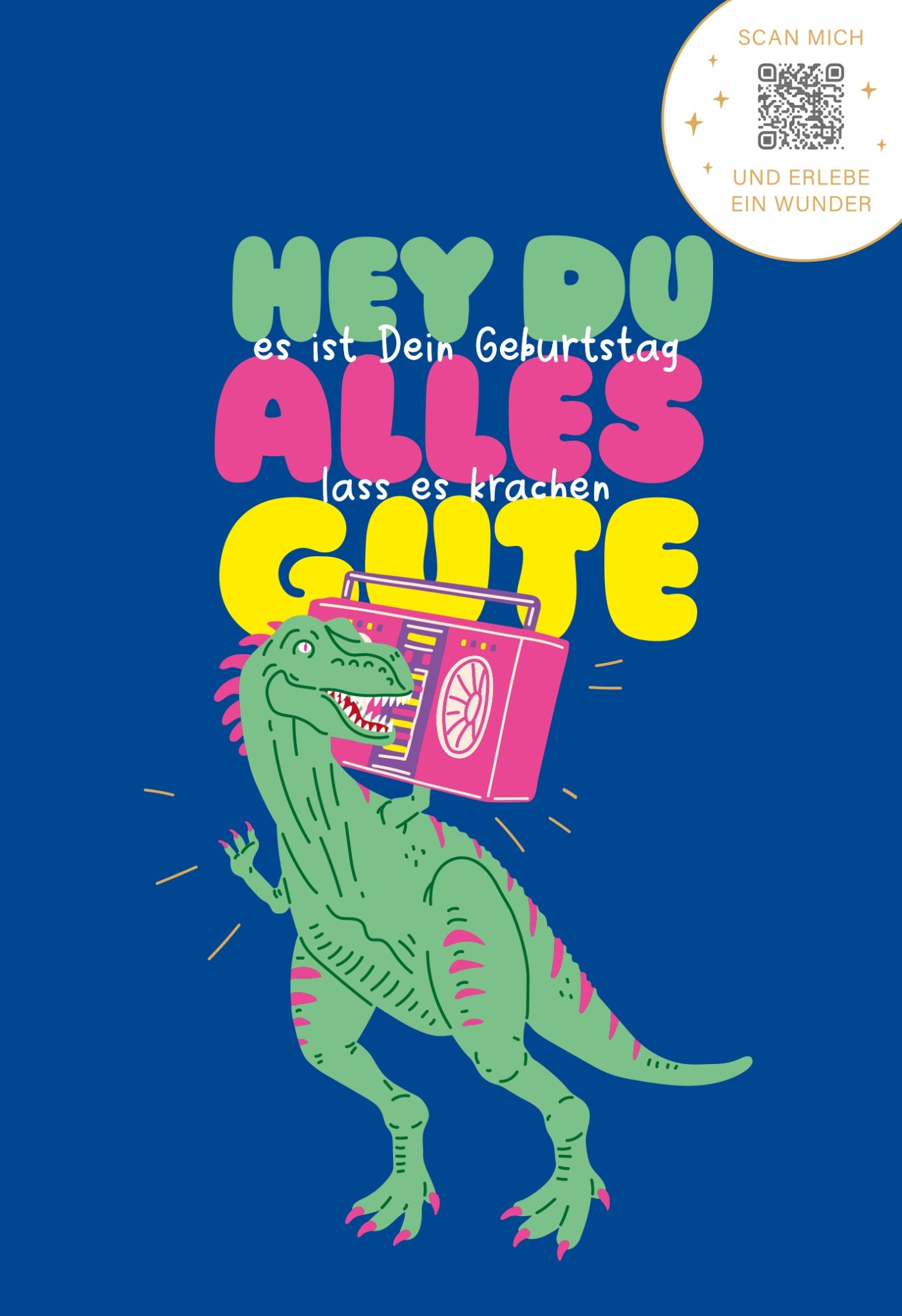 KartenWunder - Dino Geburtstag