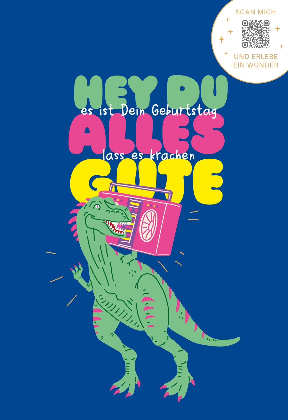 KartenWunder - Dino Geburtstag