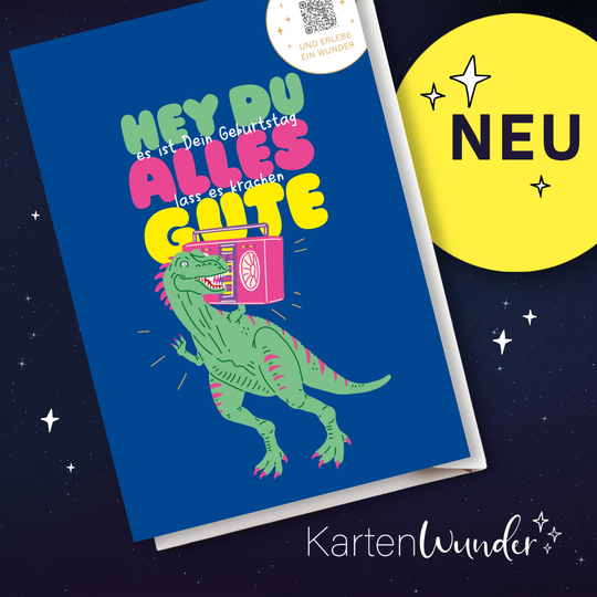 KartenWunder - Dino Geburtstag