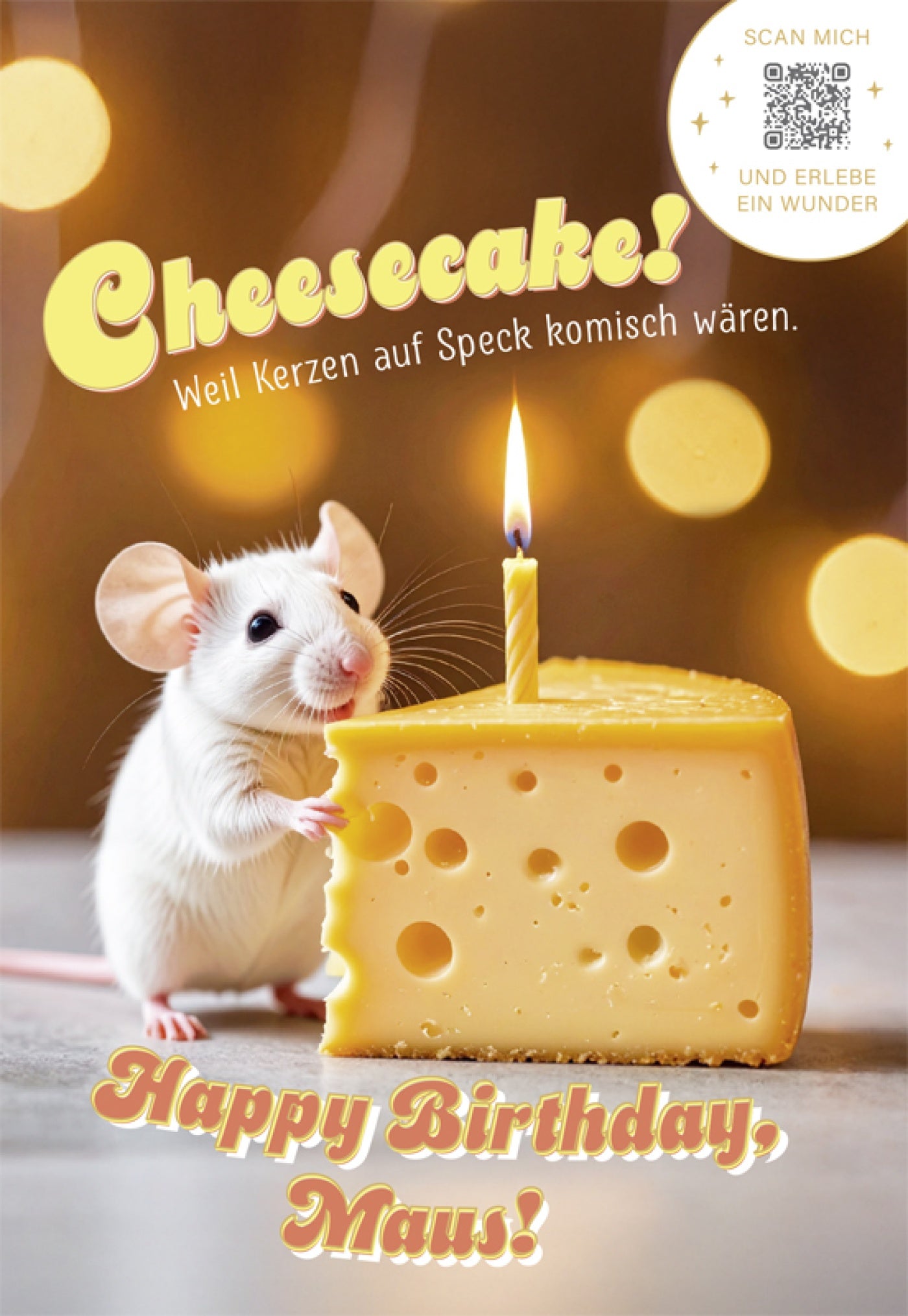 KartenWunder - Cheescake Maus
