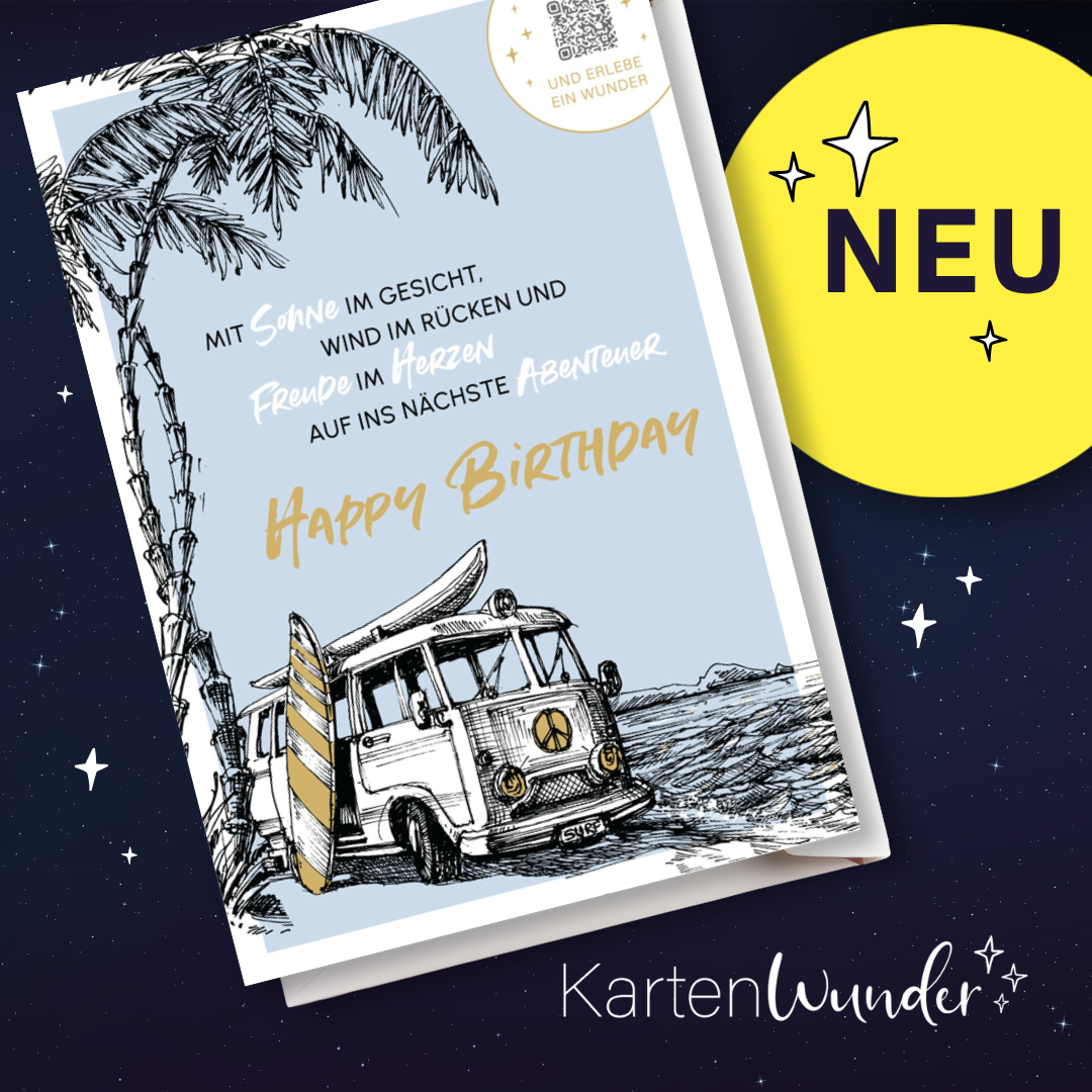 KartenWunder - Bulli am Meer