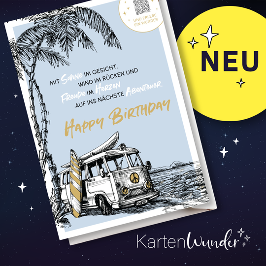 KartenWunder - Bulli am Meer