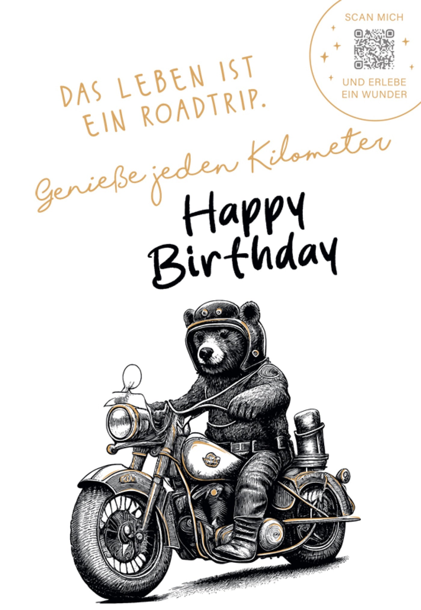KartenWunder - Bär auf Motorrad