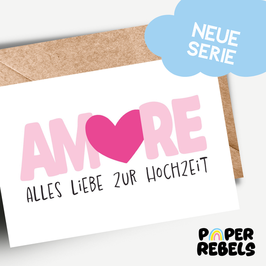 PaperRebels Doppelkarte - Amore