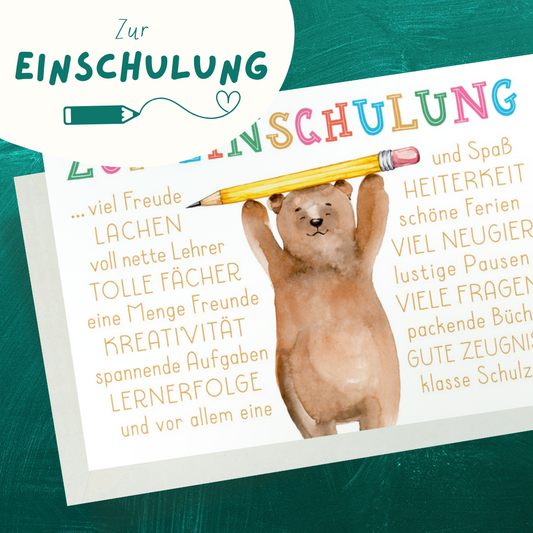 Viele Wünsche zur Einschulung