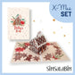4er Pop-Up Karten-Set "Fröhliche Weihnachten"