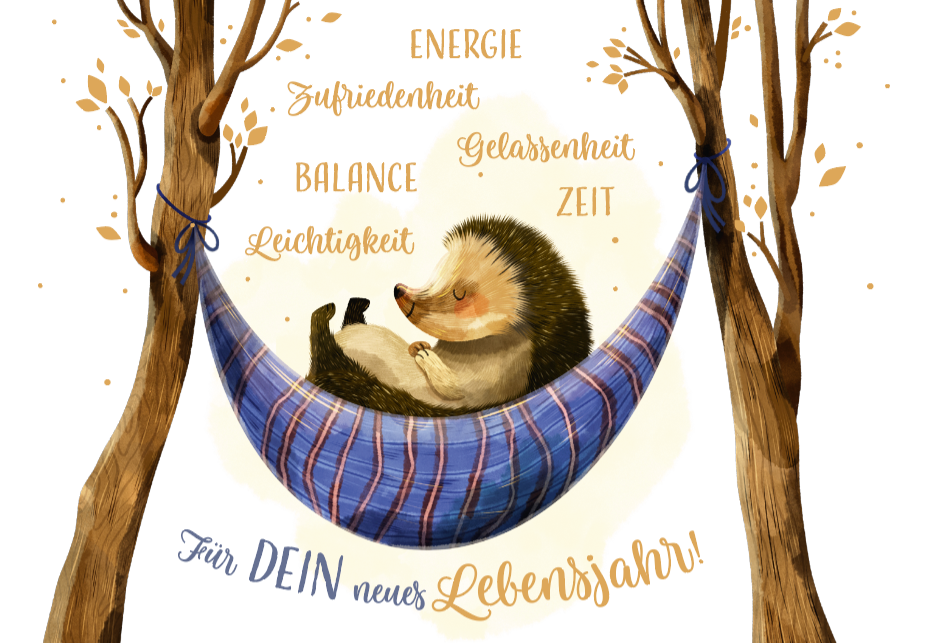 Green Karma Doppelkarte - Entspannte Grüße