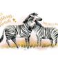Green Karma Doppelkarte - Zebra-Umarmung