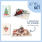2er Pop-Up Karten-Set "Es Weihnachtet"