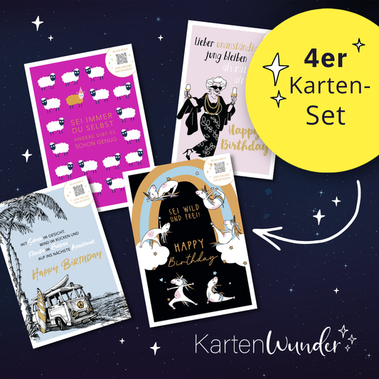 4er KartenWunder Set - Für Sie