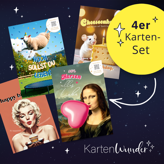 4er KartenWunder Set - Funny Moments