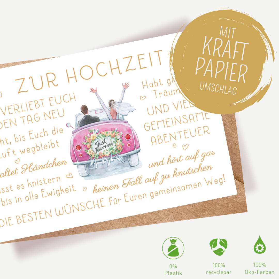 Green Karma Doppelkarte - Verliebt Euch jeden Tag neu