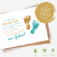 Green Karma Doppelkarte - Baby Füße