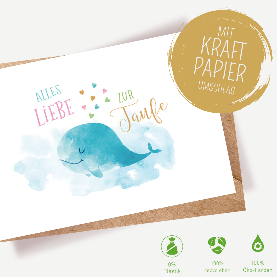 Green Karma Doppelkarte - Babywal