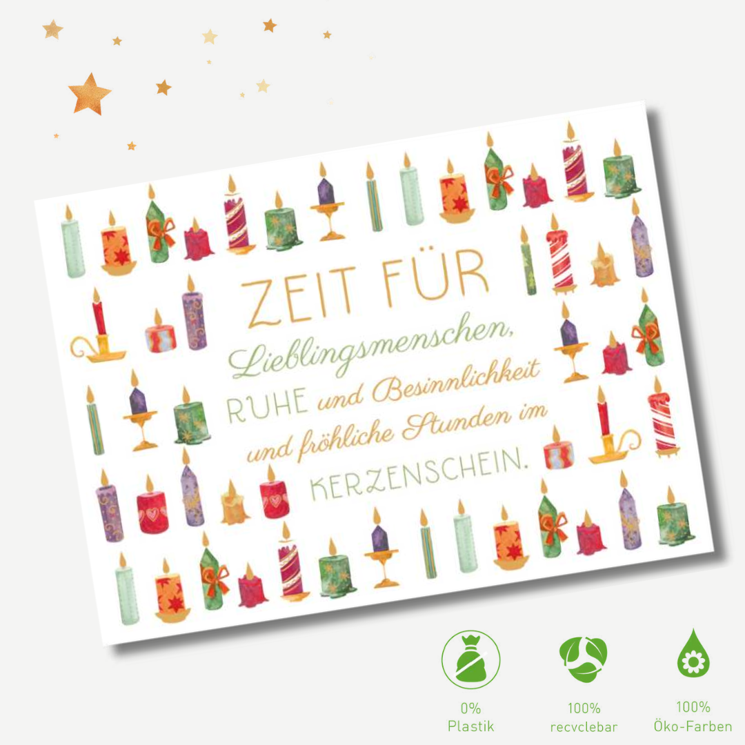 4er X-MAS Postkarten-Set: Cozy Season