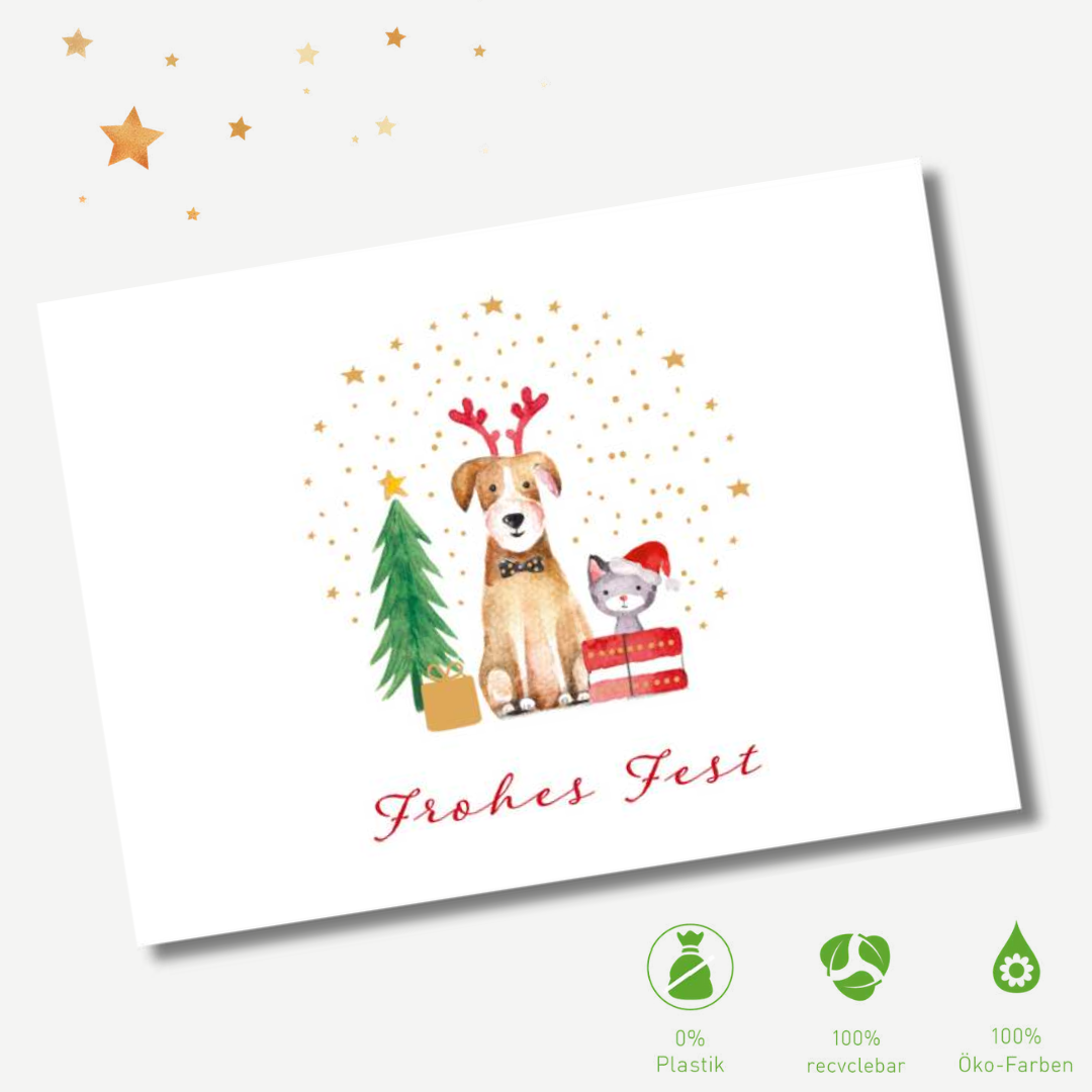 4er X-MAS Postkarten-Set: Cozy Season