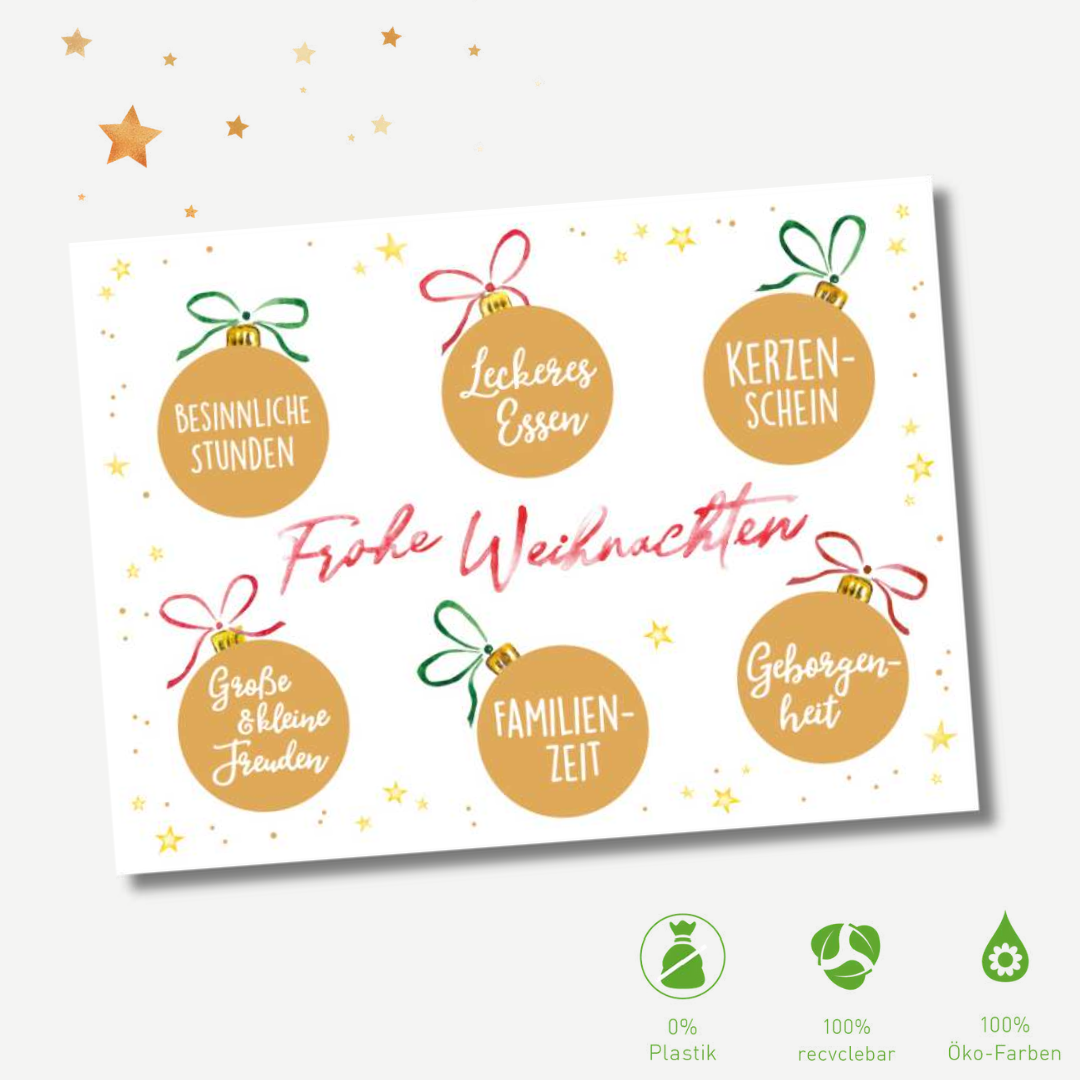 4er X-MAS Postkarten-Set: Cozy Season