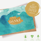 Green Karma Doppelkarte - Goldiges Danke