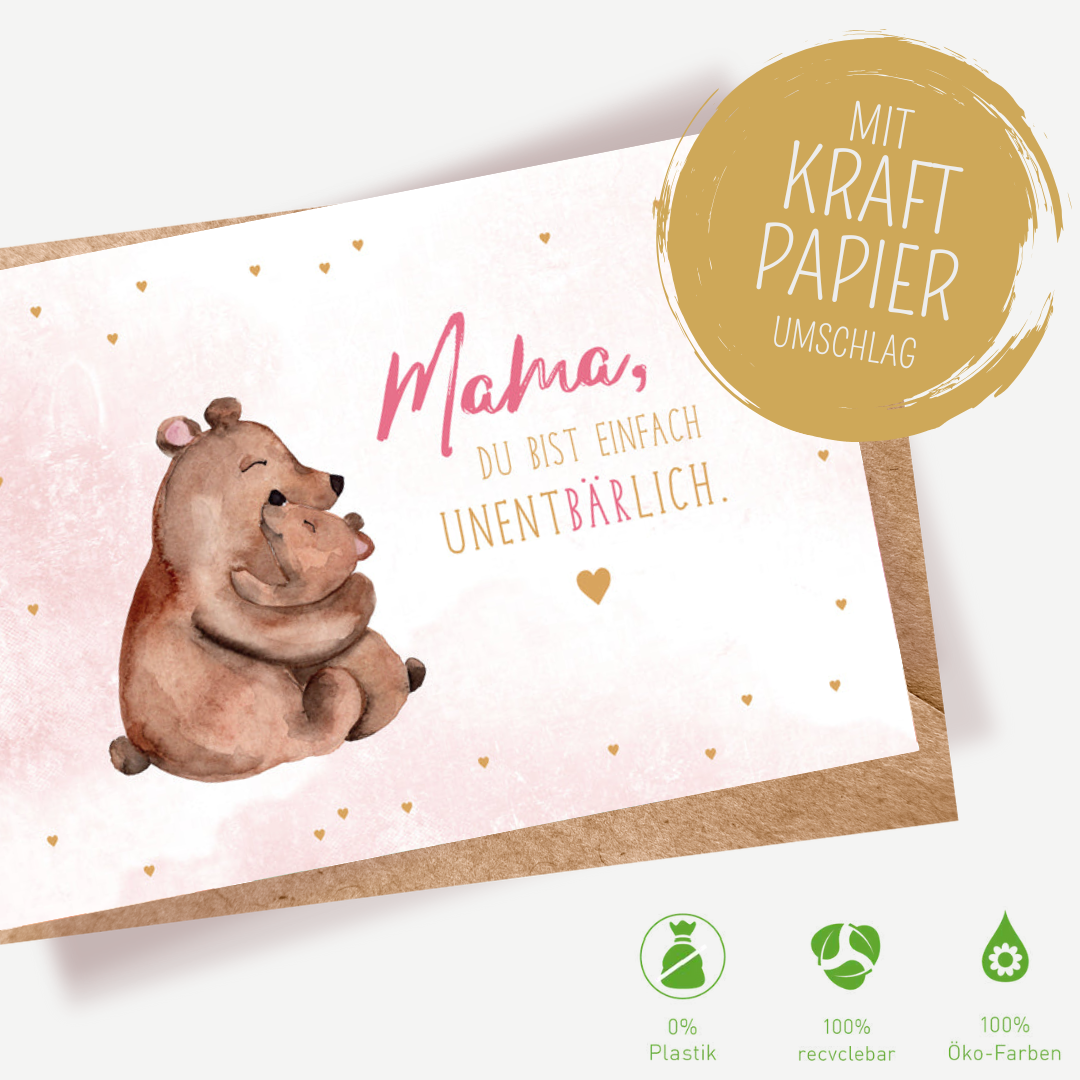 Green Karma Doppelkarte - Mama Bär