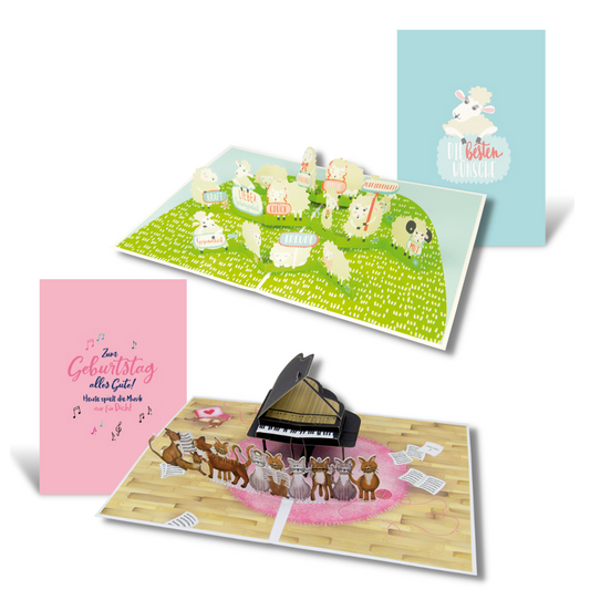 Goldbek - Pop-Up Karten-Set