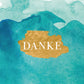 Green Karma Doppelkarte - Goldiges Danke