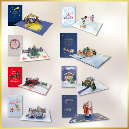 Goldbek - Pop-Up Karten-Set